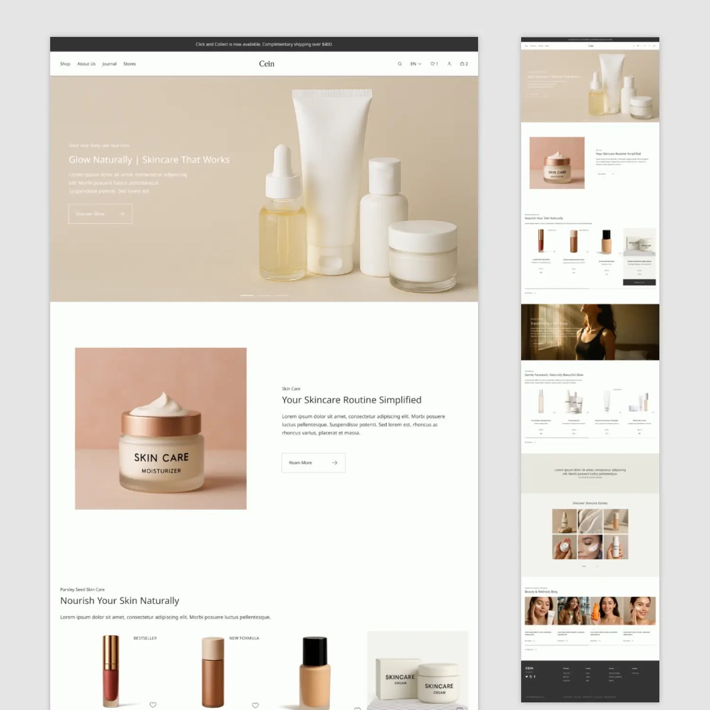 Skincare & Beauty Template