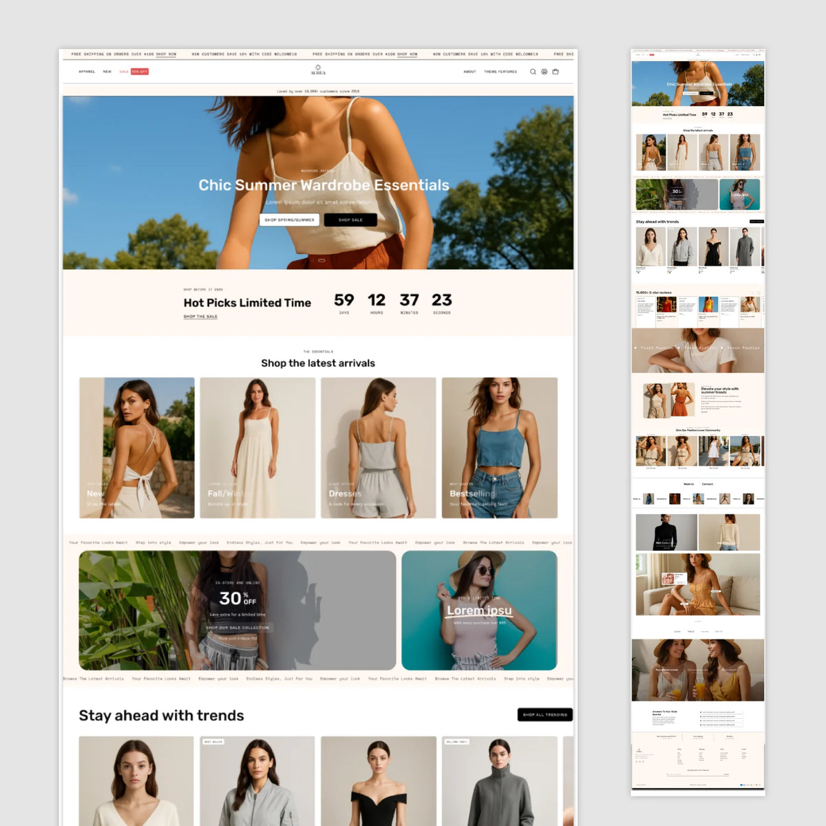 Aurea Women Fashion Template