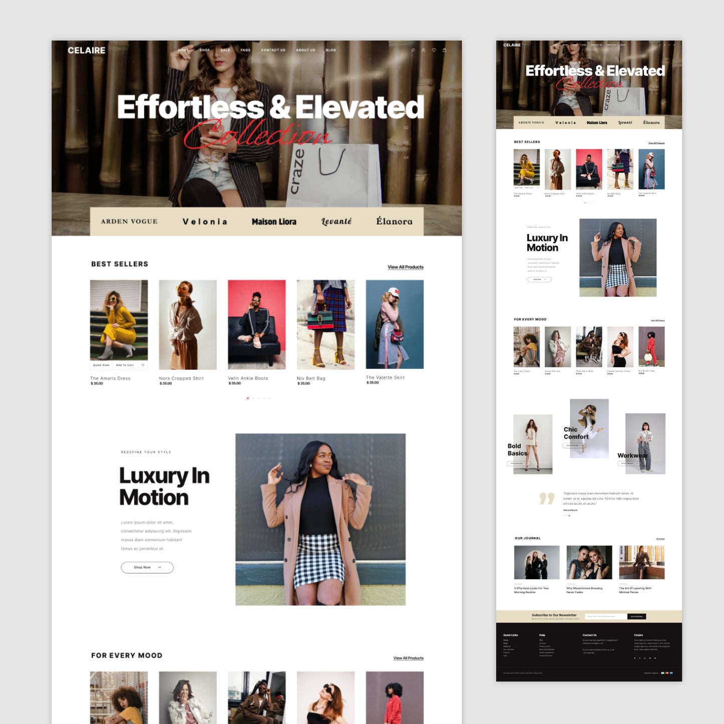 Homepage Figma Template - Celaire