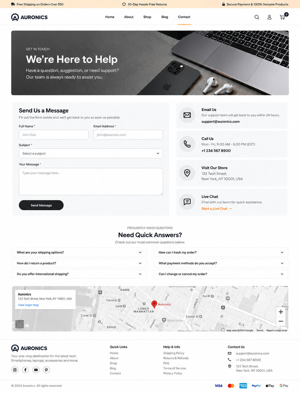 Contact preview
