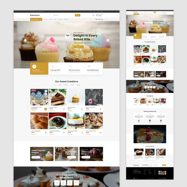 Homepage Figma Template - BakeHaven Bakery