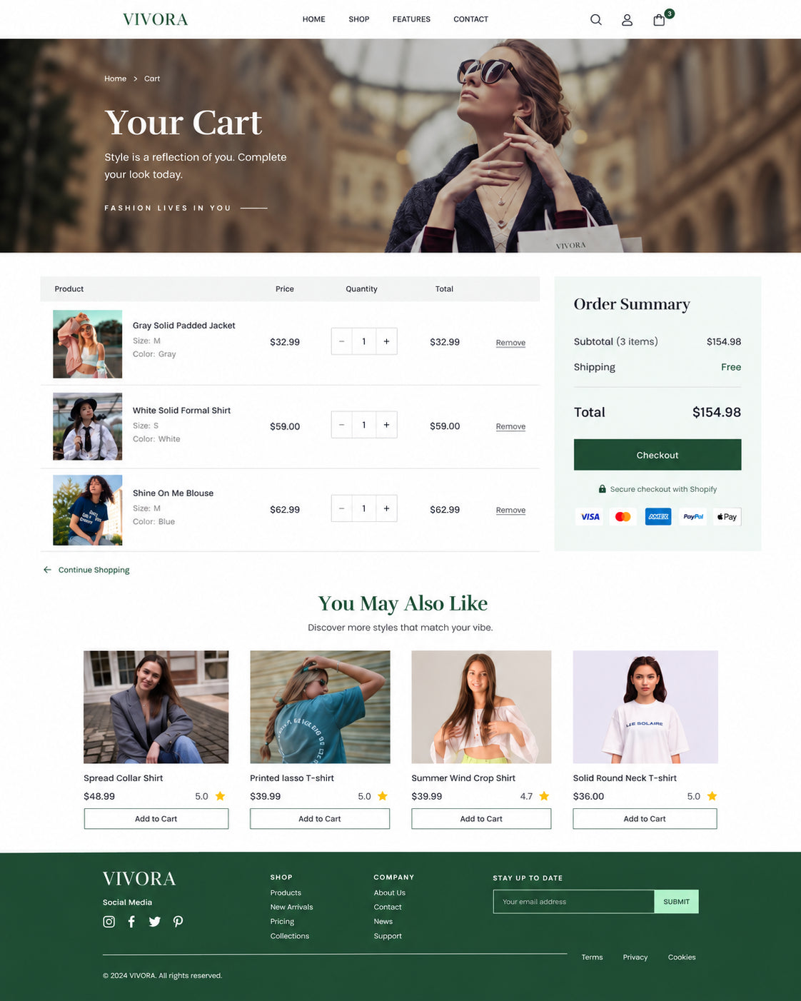 Cart preview