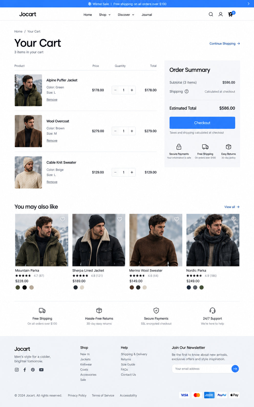 Cart preview