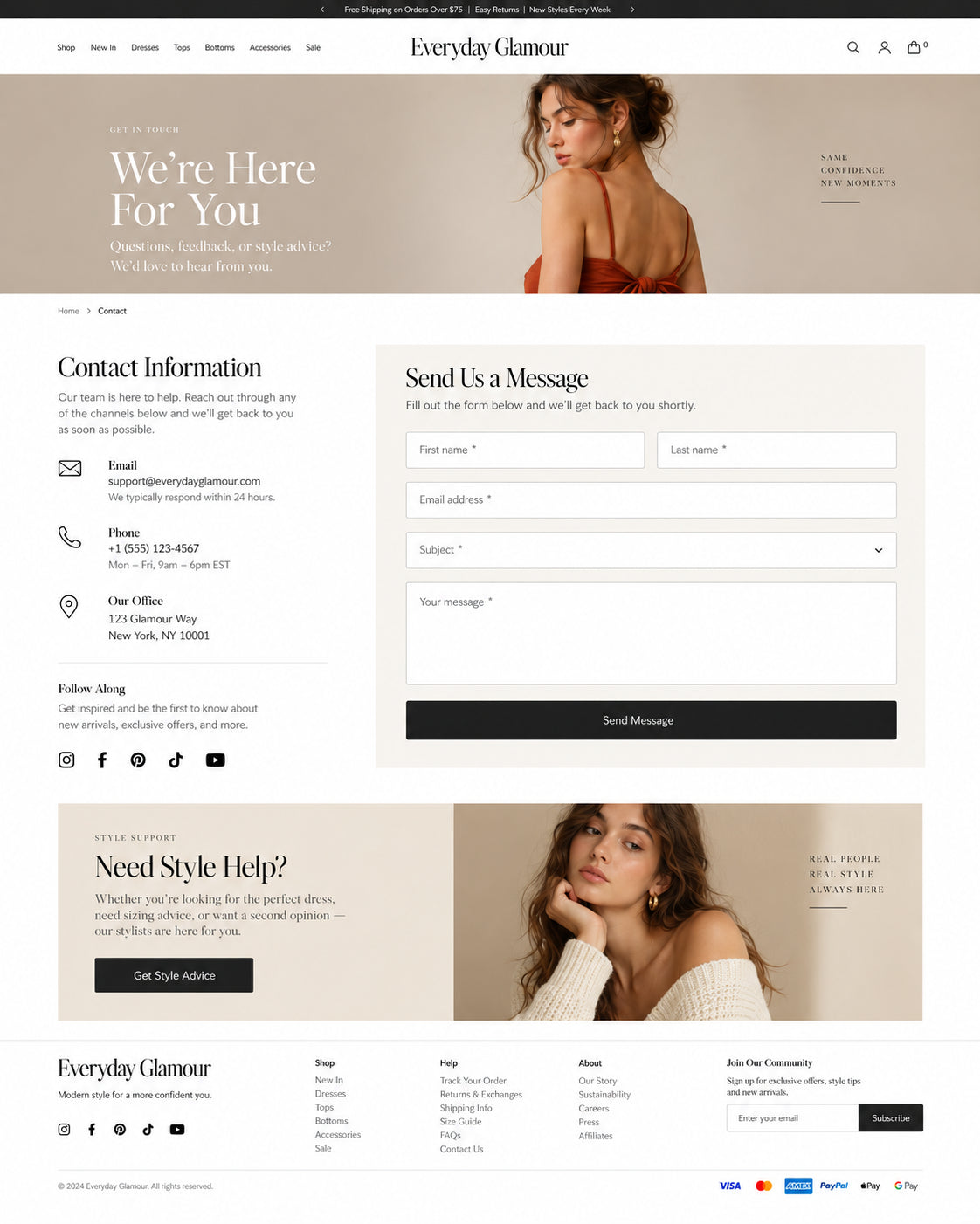 Contact preview