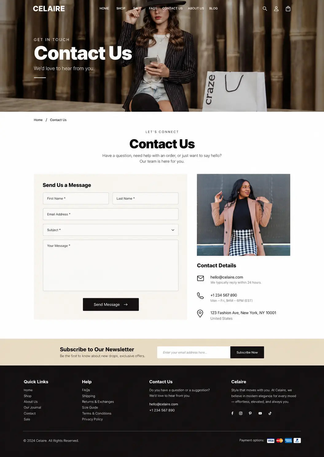 Contact preview