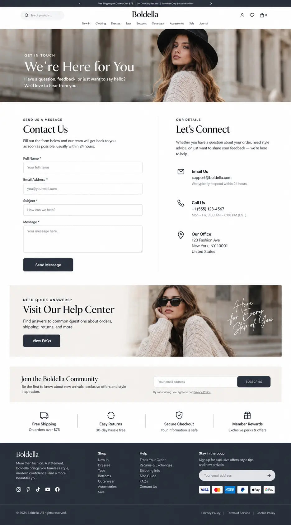Contact preview