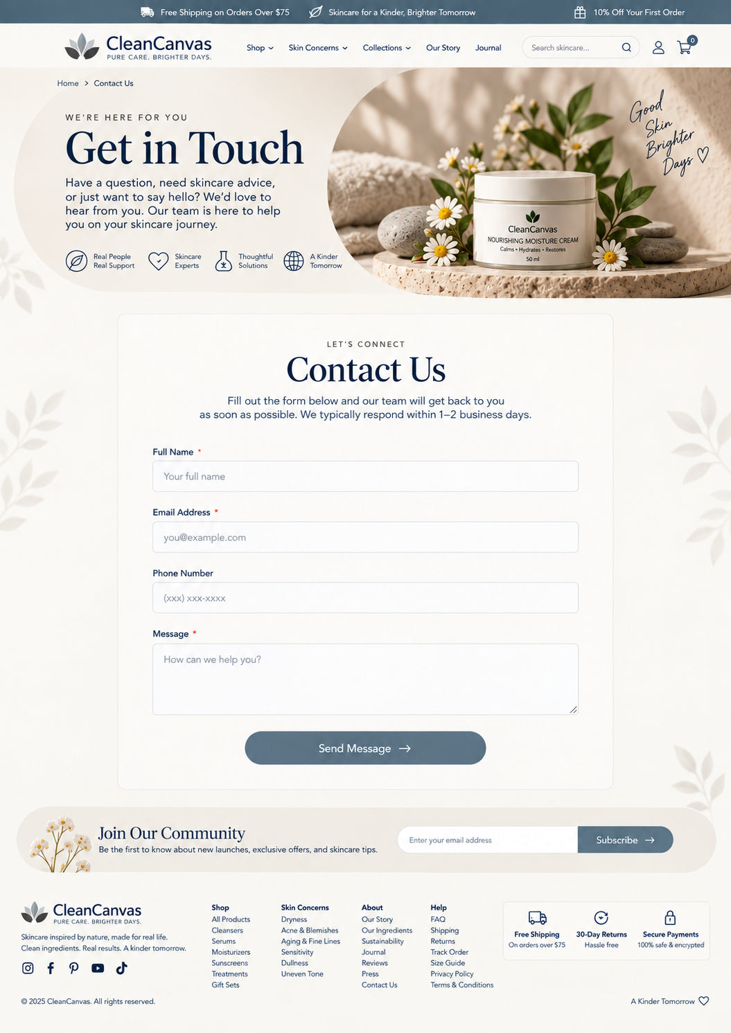 Contact preview