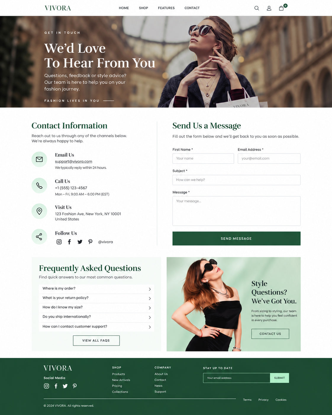 Contact preview