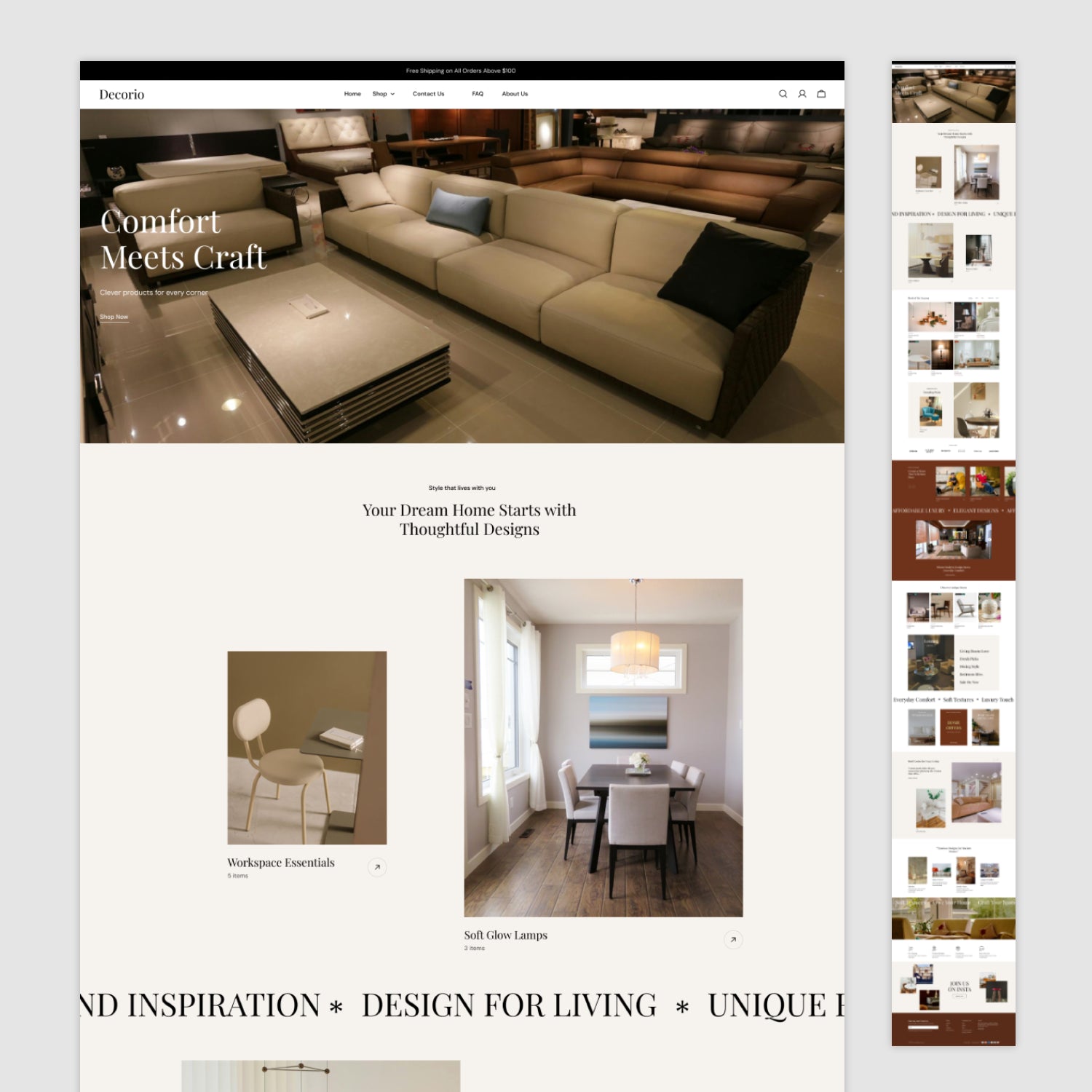 Decoria Homepage Figma