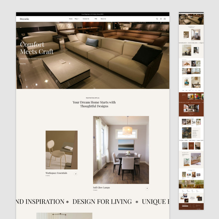 Decoria Homepage Figma