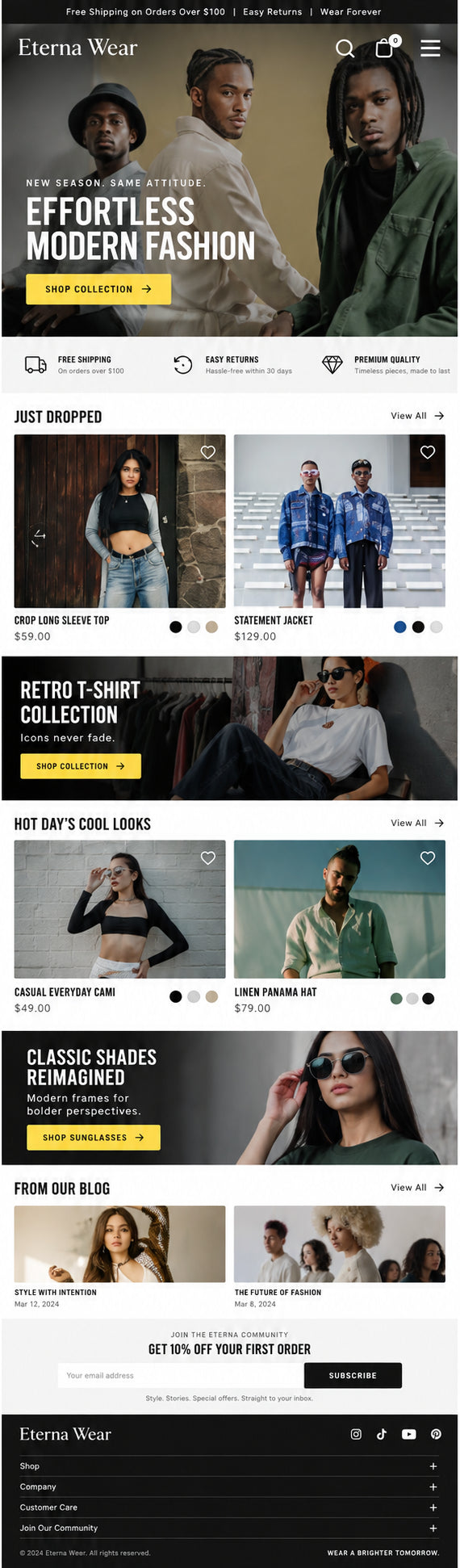 AURELLE mobile home page preview
