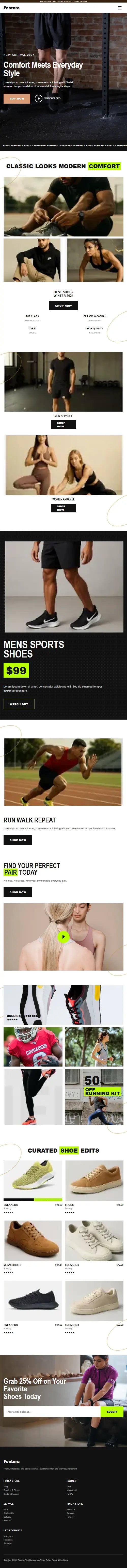AURELLE mobile home page preview