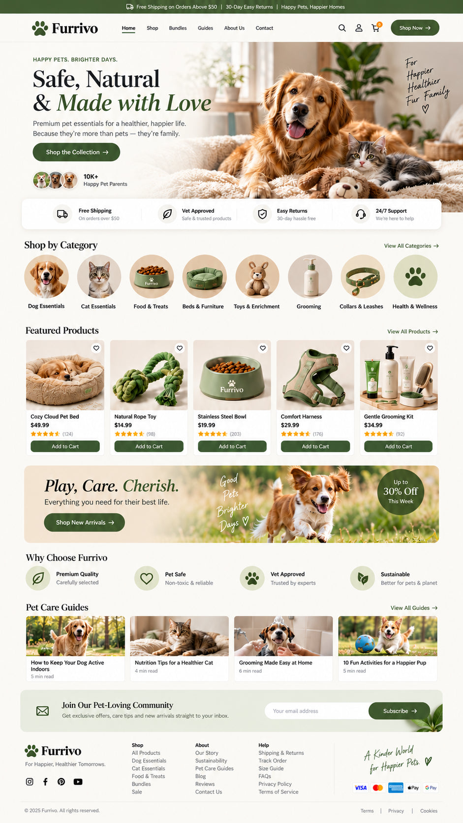 AURELLE desktop home page preview