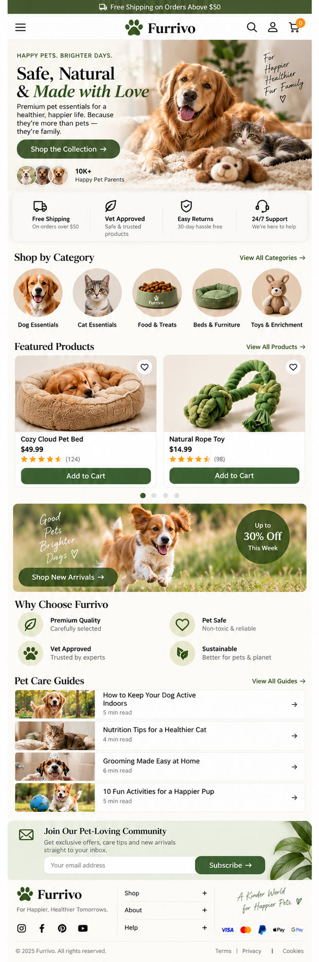 AURELLE mobile home page preview