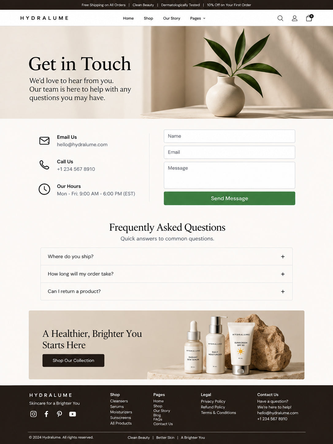 Contact preview