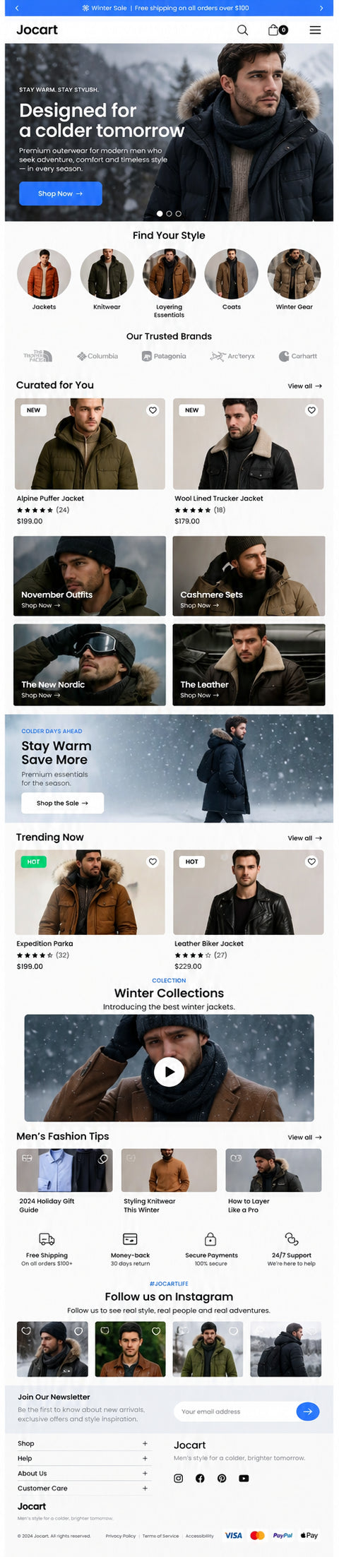 AURELLE mobile home page preview