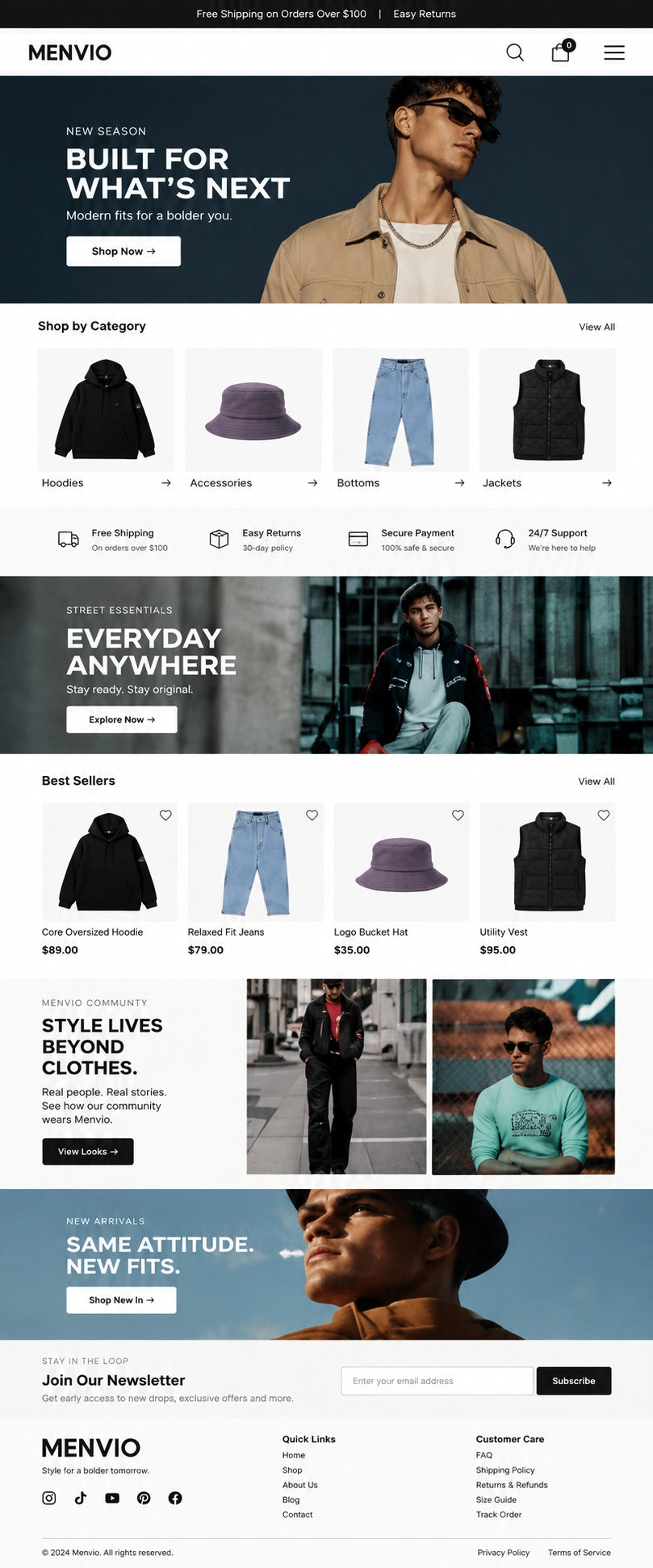 AURELLE mobile home page preview