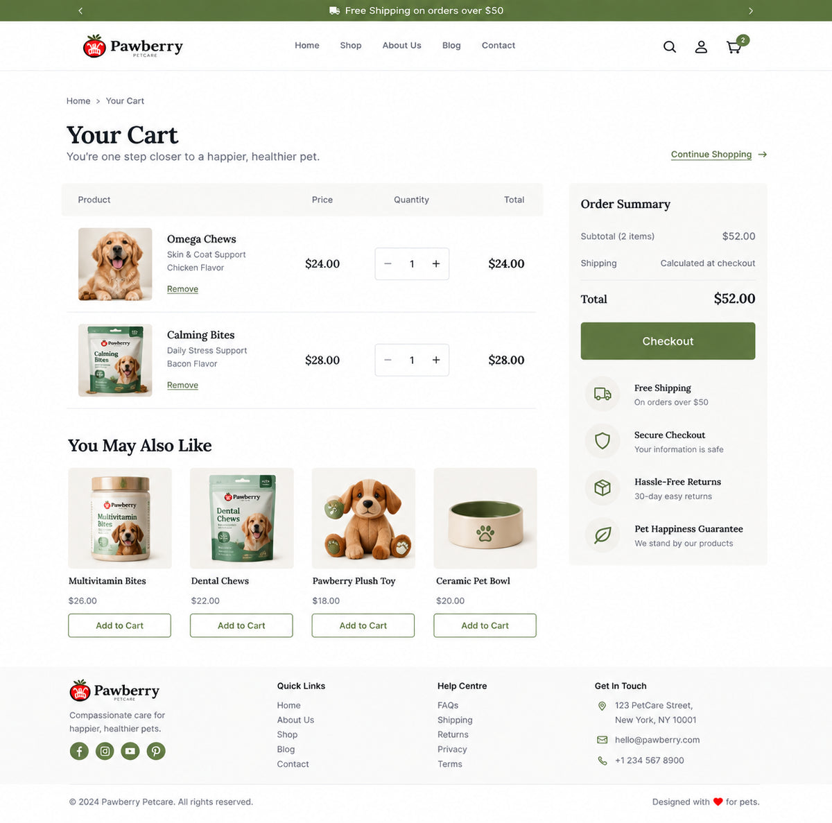 Cart preview