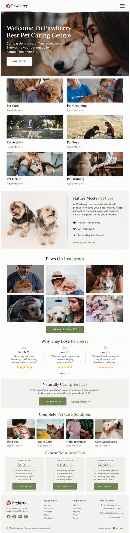AURELLE mobile home page preview