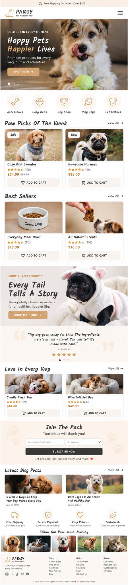 AURELLE mobile home page preview