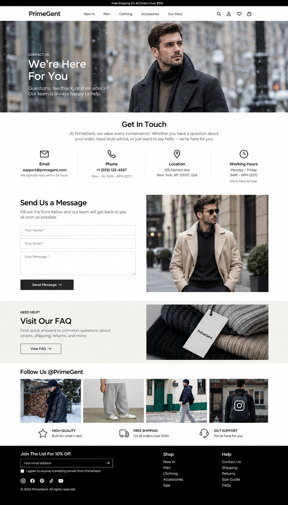 Contact preview
