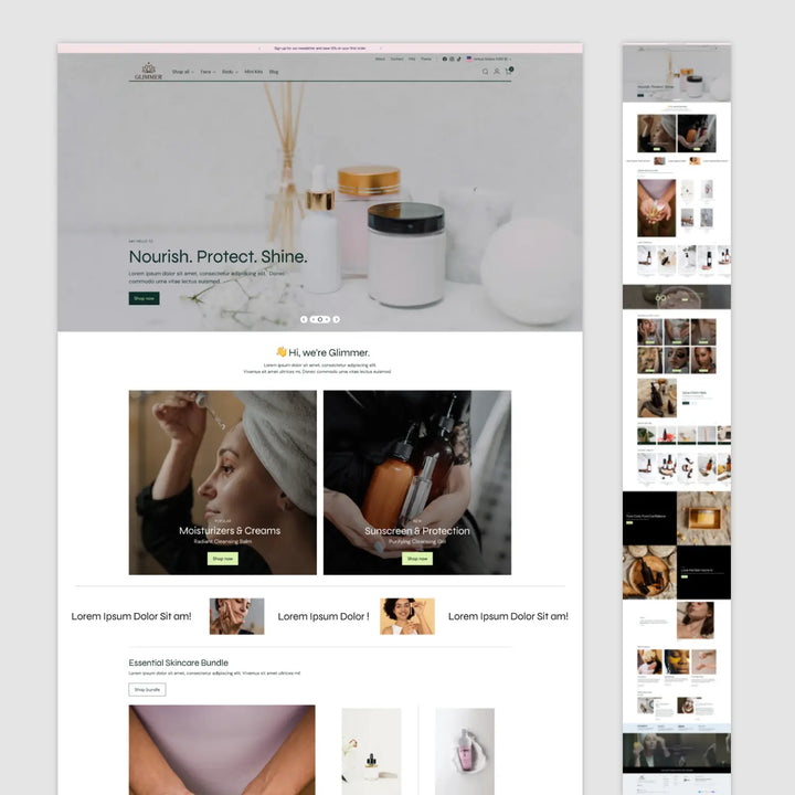 Skincare Template