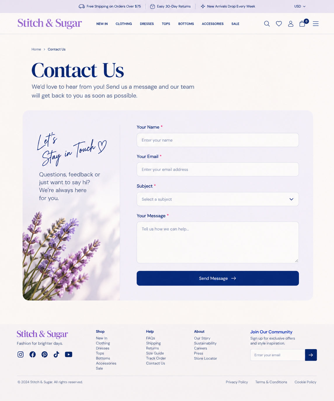 Contact preview