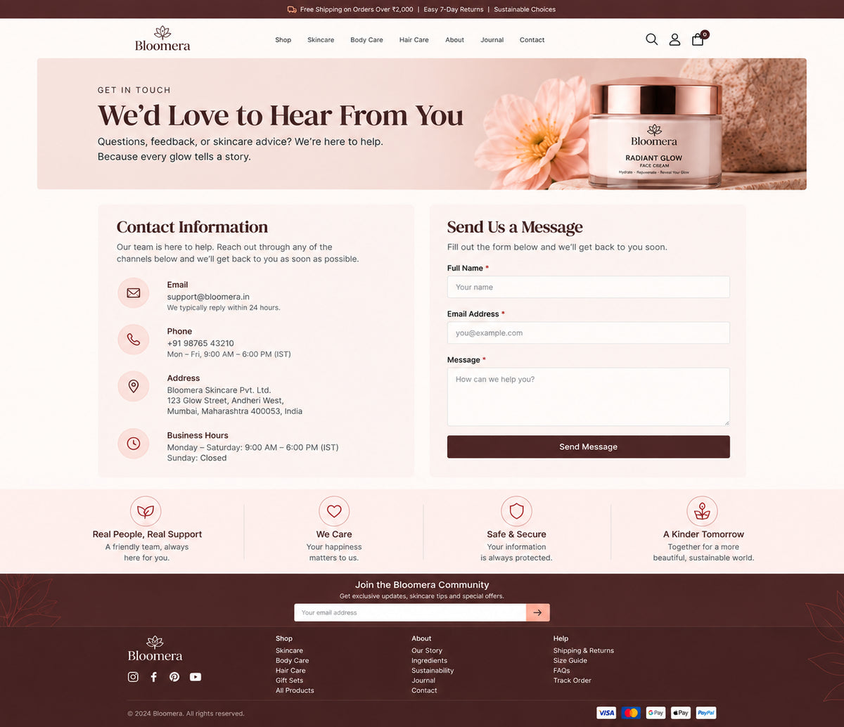 Contact preview