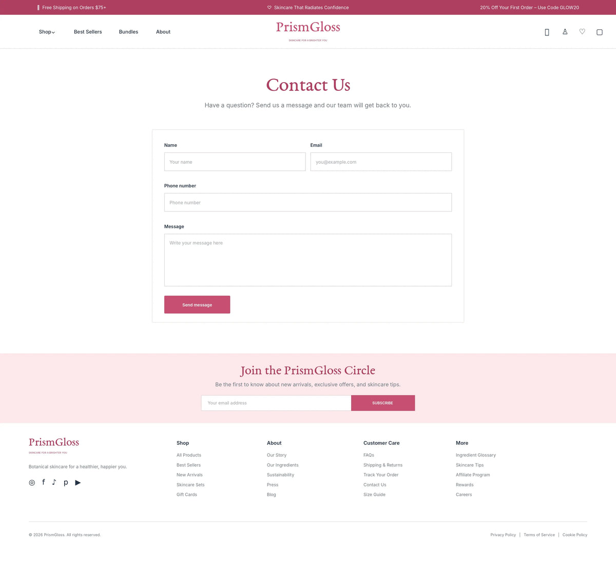 Contact preview