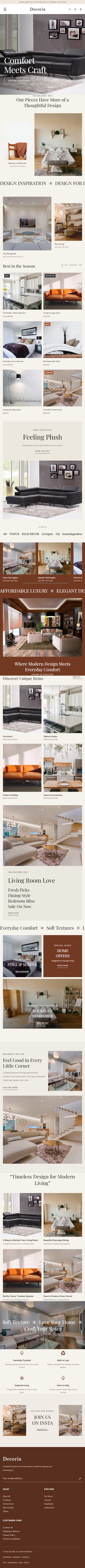 AURELLE mobile home page preview