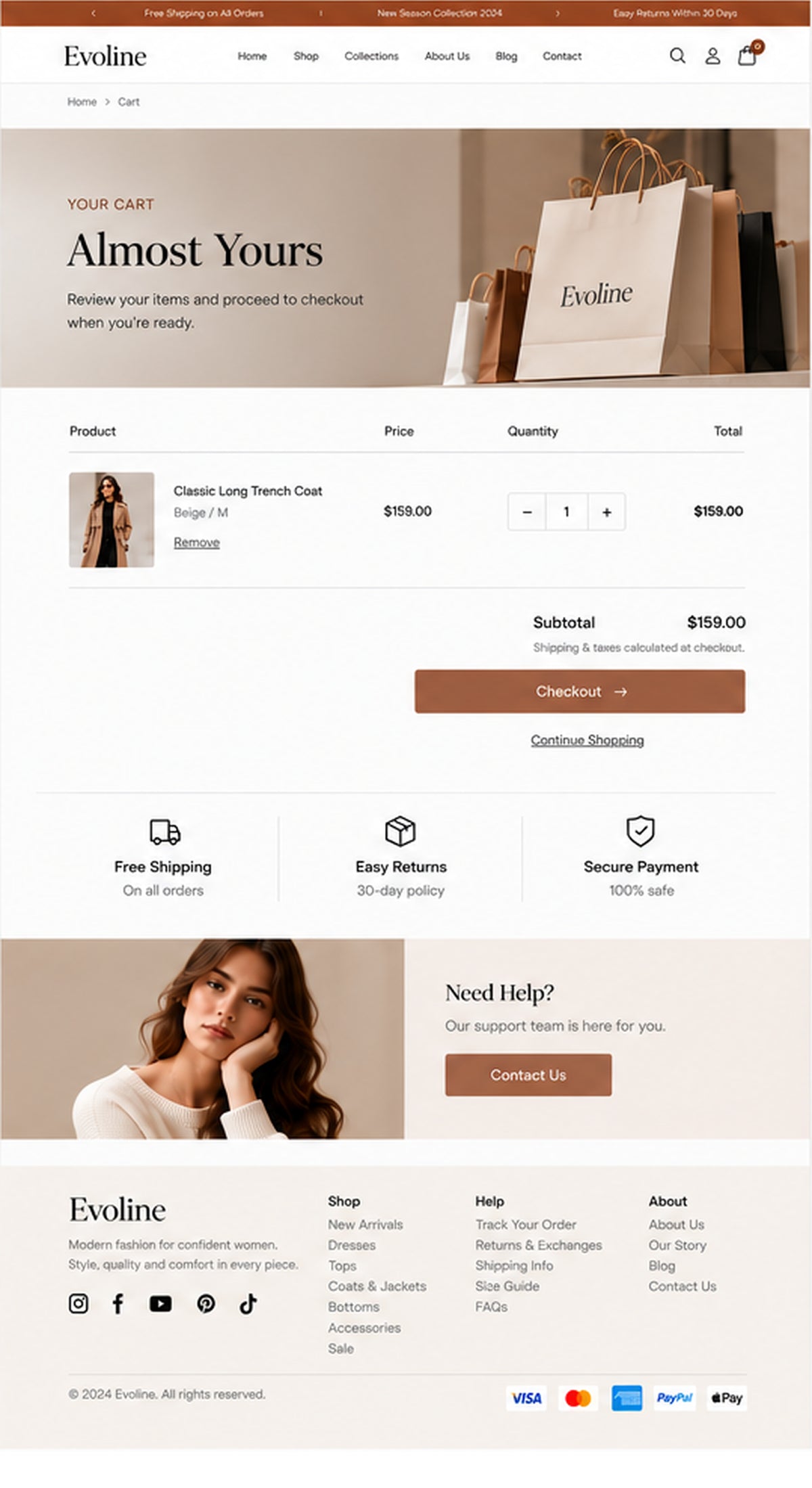 Cart preview