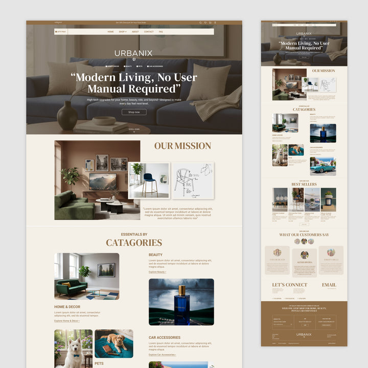 Homepage Figma Template - Urbanix
