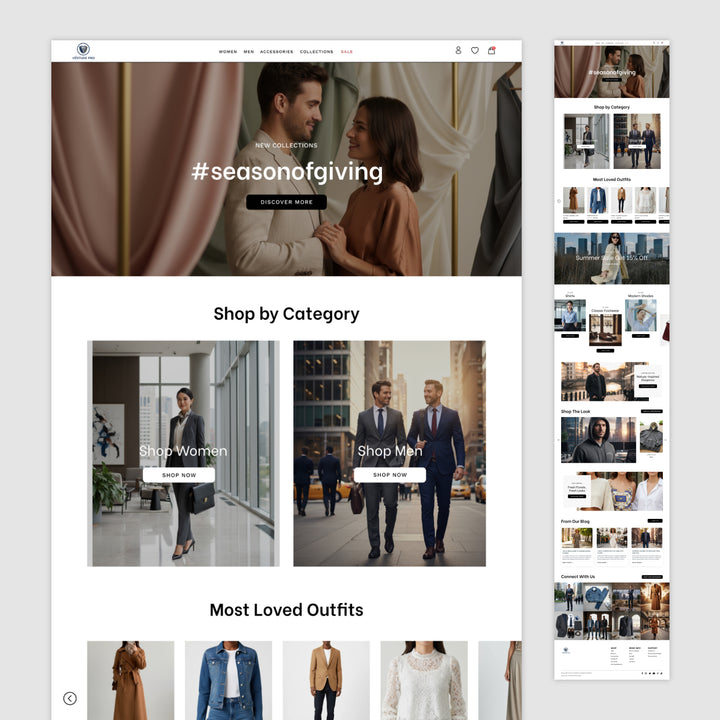 Homepage Figma Design - Vesture Pro