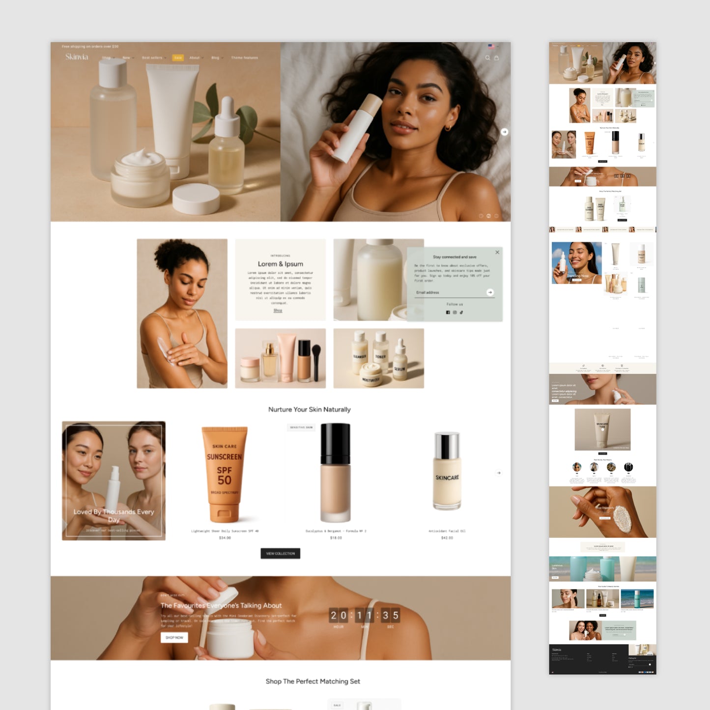  Skinvia Skincare Template