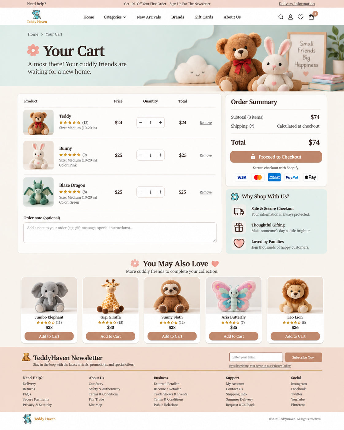 Cart preview